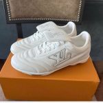 Louis Vuitton Women's White and Cream Trainers