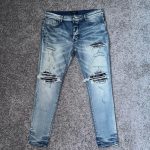 Amiri Men's Blue Jeans - Image 7