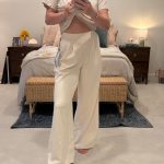 Girlfriend Collective Women's White Trousers