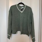 Zara Women's Green and Khaki Jumper