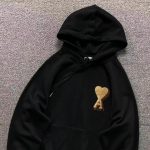 AMI Paris Men's Black Hoodie - Image 8