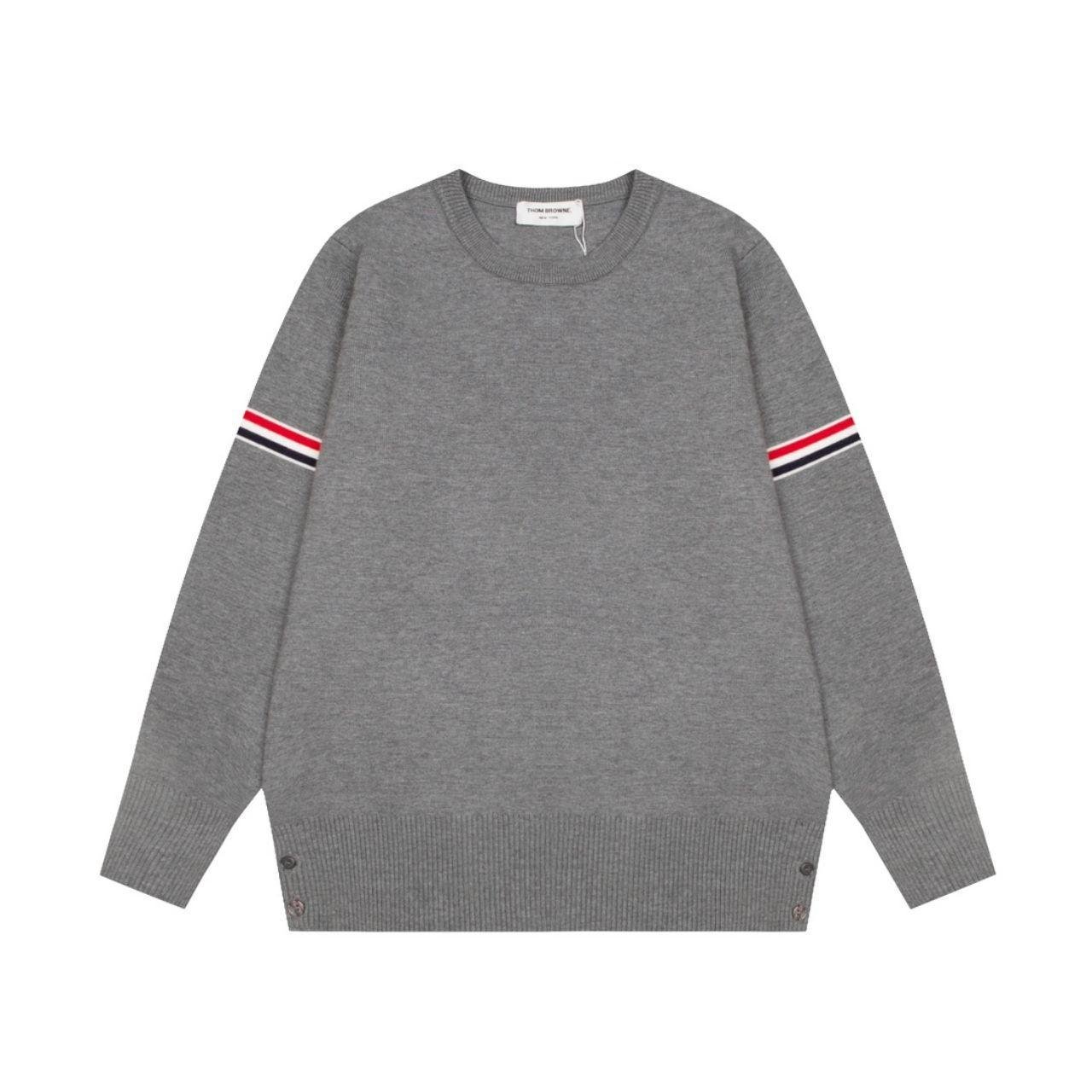 P0-7-49.jpg Thom Browne Men's Grey Jumper - Image 1
