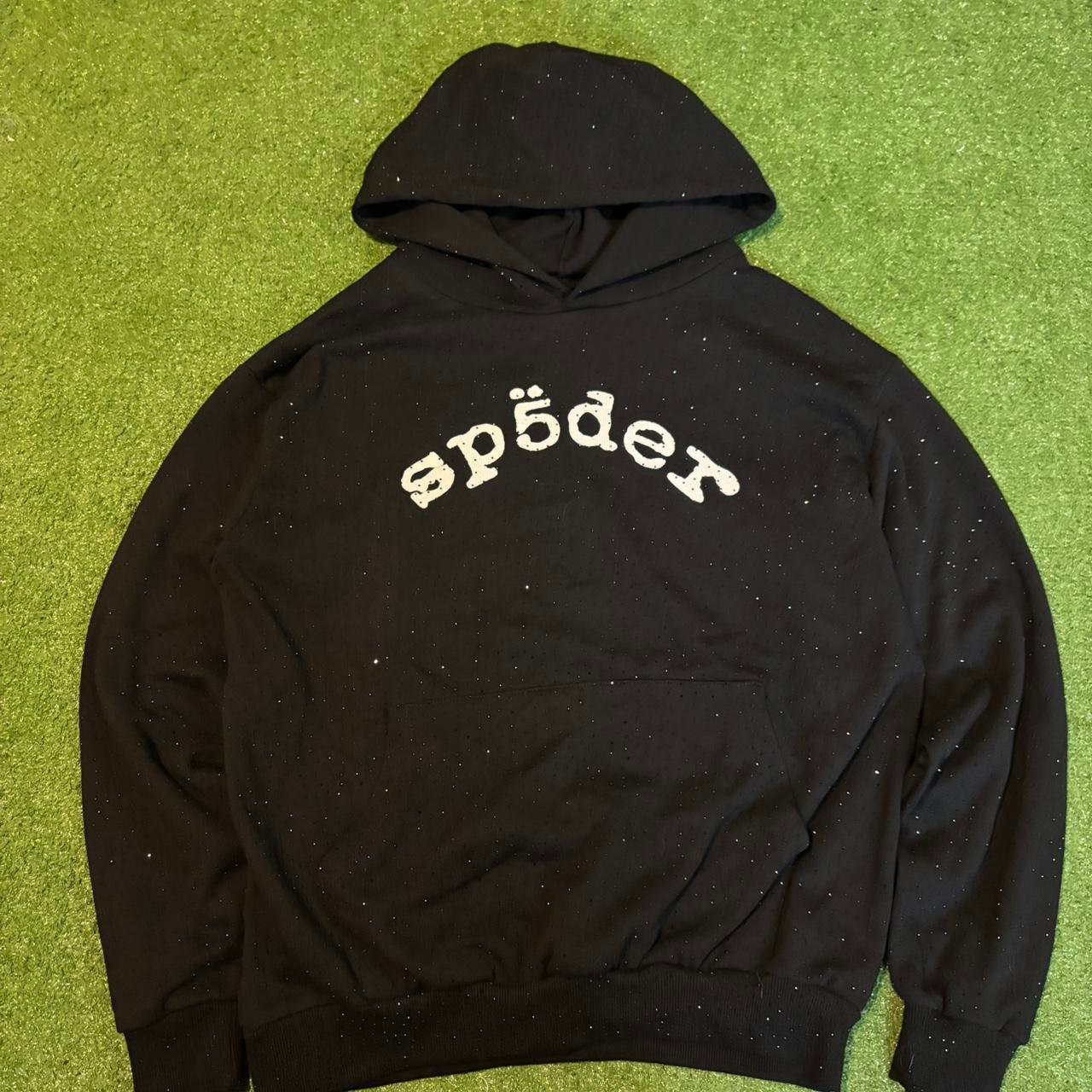 P0-82.jpg Spider Worldwide Men's Black Hoodie - Image 1